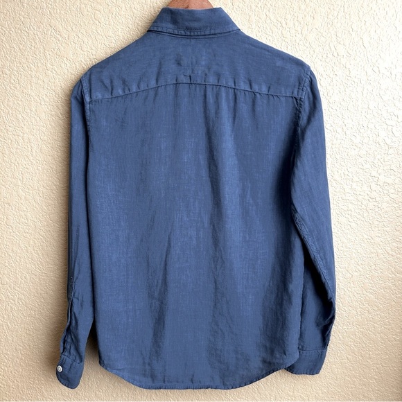 Abercrombie & Fitch Linen Long Sleeve Button Down Shirt - Picture 6 of 6